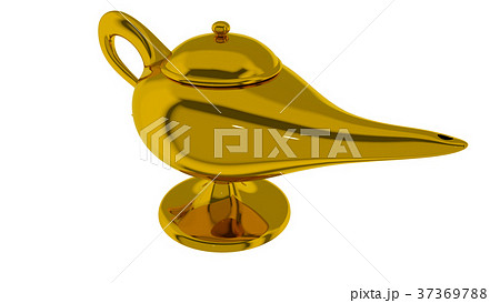 Magical lamp of Aladdin. 3D render 37369788
