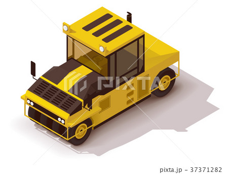 Vector isometric pneumatic road roller 37371282