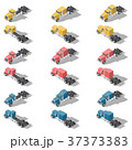 American trucks isometric low poly icon set 37373383