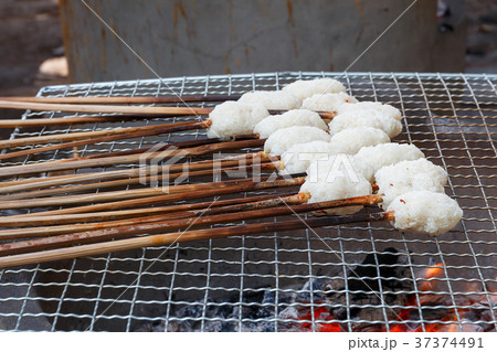Sticky rice grill. Sticky rice grill. 37374491