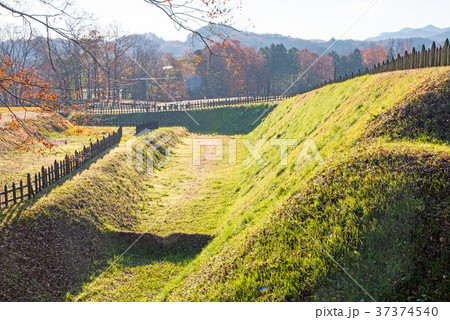 鉢形城跡 鉢形城公園 土塁 鉢形城跡 鉢形城公園 土塁 37374540