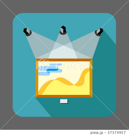 Museum painting concept background, cartoon style 37374957