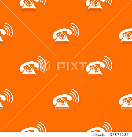 Retro phone pattern seamless 37375187