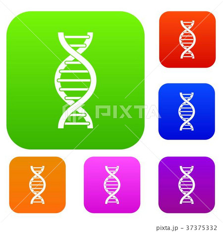DNA spiral set color collection 37375332