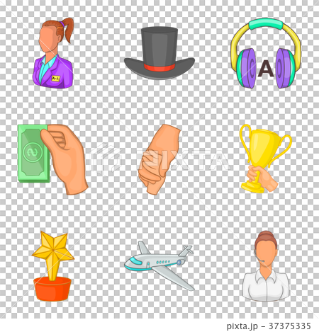 Task-work icons set, cartoon style Task-work icons set, cartoon style 37375335