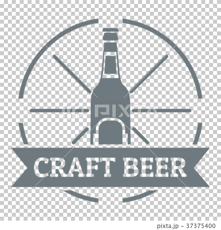 Craft beer logo, simple gray style Craft beer logo, simple gray style 37375400