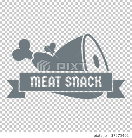 Meat logo, simple gray style 37375401