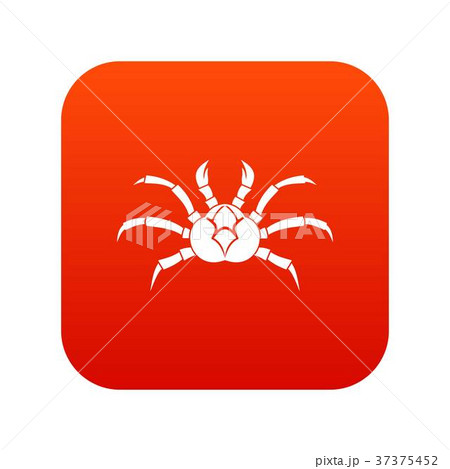 Crab icon digital red Crab icon digital red 37375452