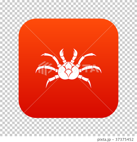 Crab icon digital red Crab icon digital red 37375452