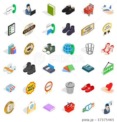 Operator icons set, isometric style Operator icons set, isometric style 37375465