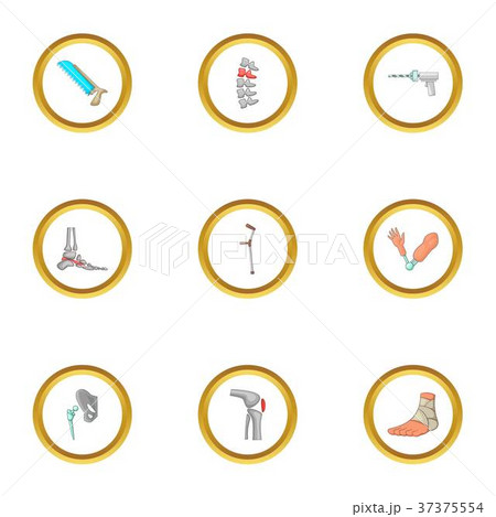 Orthopedic icons set, cartoon style 37375554