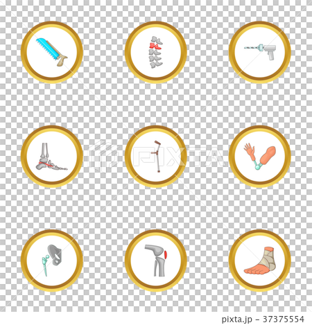 Orthopedic icons set, cartoon style 37375554