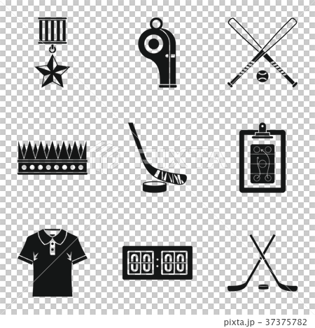 Score icons set, simple style Score icons set, simple style 37375782