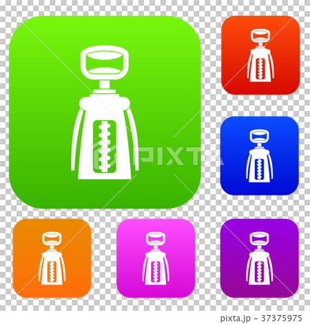 Modern corkscrew set color collection 37375975