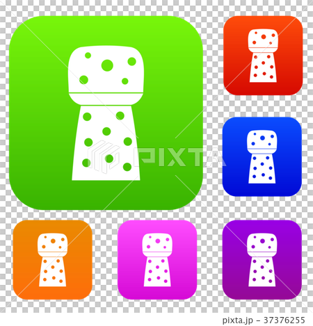 Wooden cork set color collection 37376255