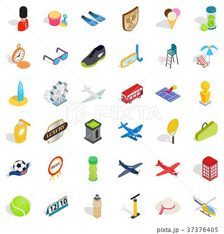 Rocket icons set, isometric style Rocket icons set, isometric style 37376405