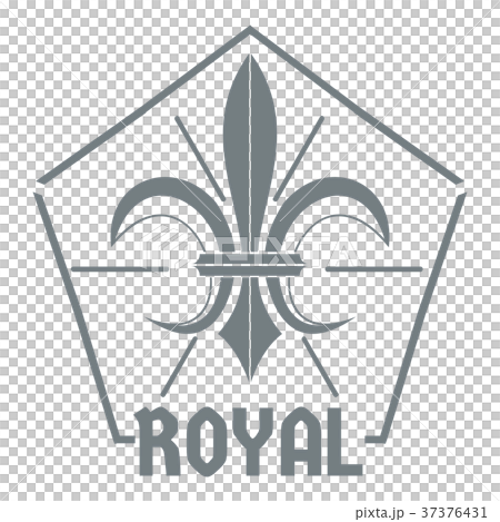 Fleur logo, simple gray style 37376431