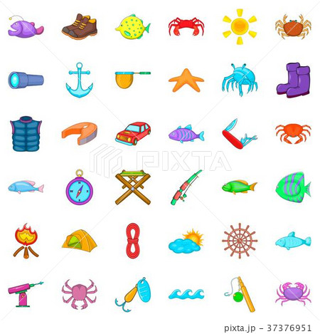 Knife icons set, cartoon style 37376951