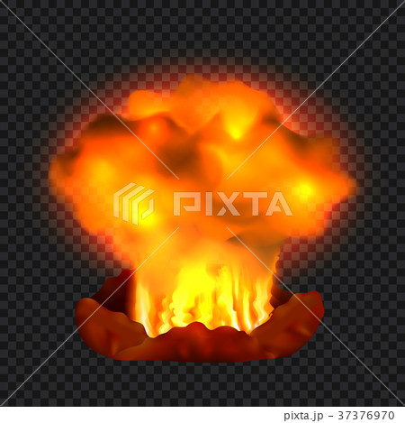 Nuclear explosion concept background, realistic style 37376970