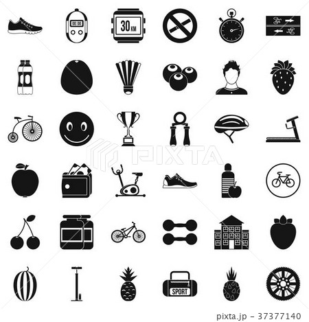 Measure icons set, simle style Measure icons set, simle style 37377140