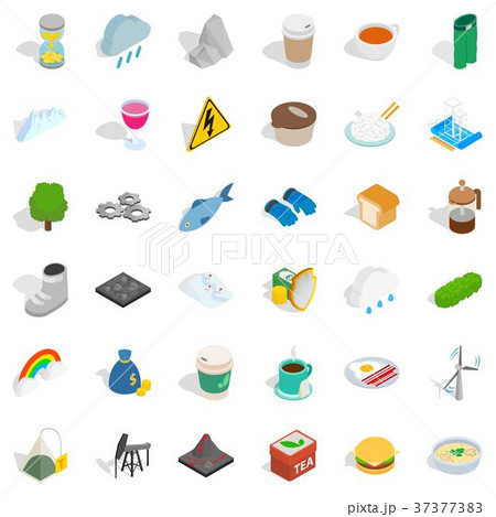 Brumal icons set, isometric style 37377383