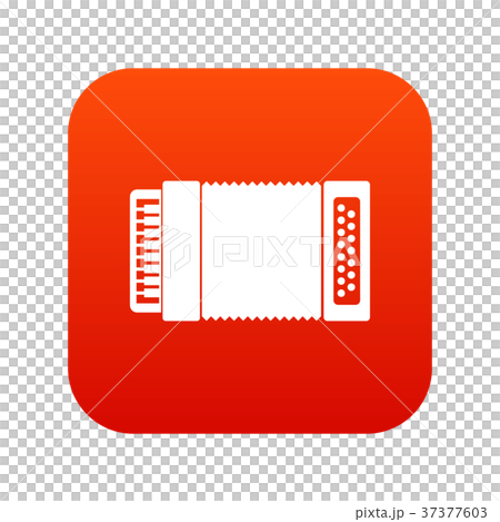 Accordion icon digital red Accordion icon digital red 37377603