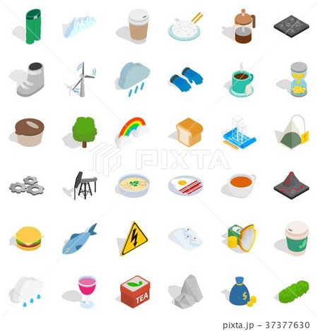 Season icons set, isometric style 37377630