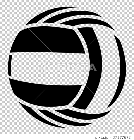 Volleyball icon, simple black style Volleyball icon, simple black style 37377672