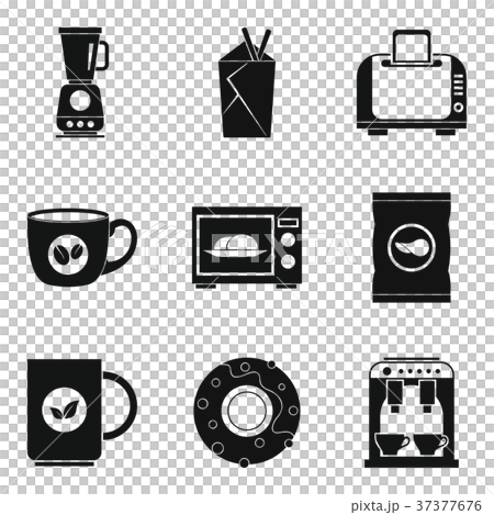 Freshly drink icons set, simple style Freshly drink icons set, simple style 37377676