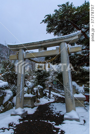 雲仙　温泉神社の雪景色 37378707