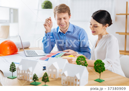 Clever colleagues feeling interested while 37380909