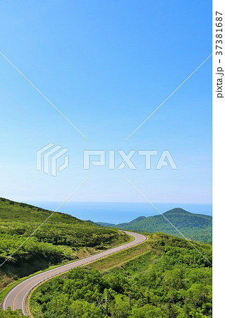 北海道　知床峠からの風景 37381687