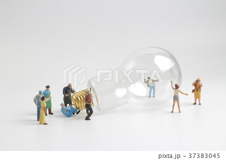 group of figure working on a  bulb 37383045