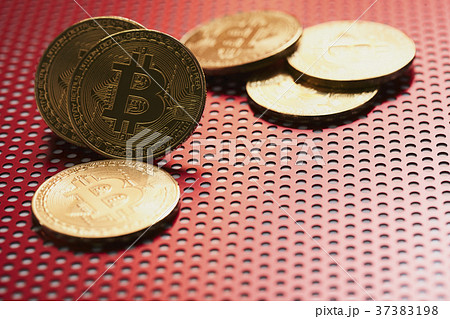 Bitcoin 金貨 仮想通貨 ゴールド 赤 アルミ パンチ Bitcoin 金貨 仮想通貨 ゴールド 赤 アルミ パンチ 37383198