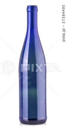 Blue bottle isolated on white background. 37384495