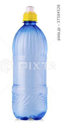 Plastic blue bottle isolated on white background. Plastic blue bottle isolated on white background. 37384526