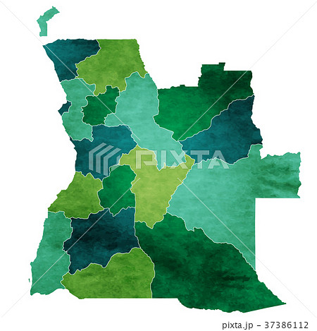 アンゴラ　地図　国　アイコン 