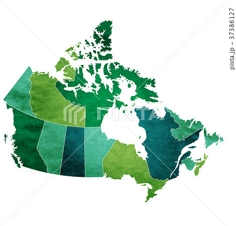 カナダ 地図 国 アイコン のイラスト素材