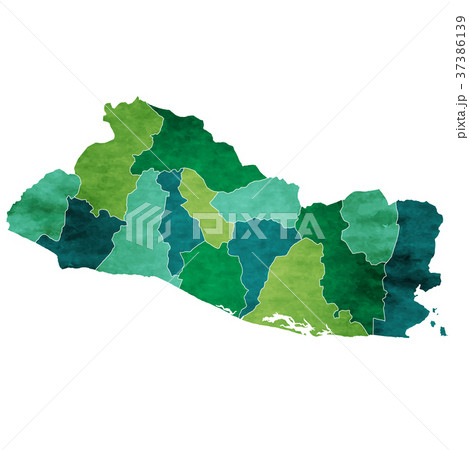 エルサルバドル　地図　国　アイコン  37386139