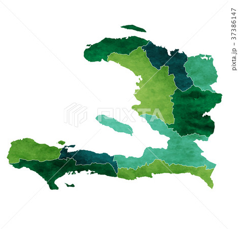 ハイチ　地図　国　アイコン  37386147