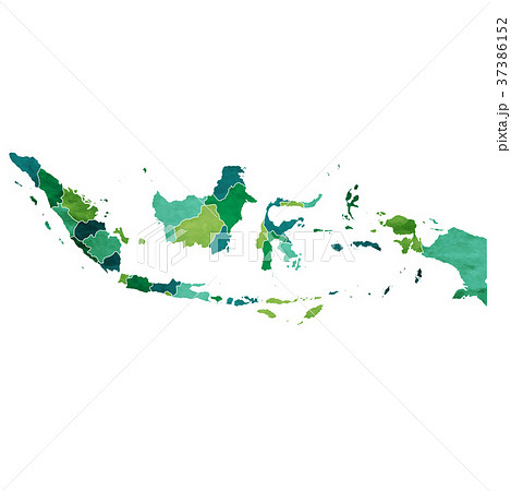 インドネシア 地図 国 アイコン のイラスト素材