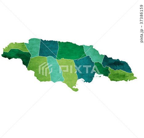 ジャマイカ 地図 国 アイコン のイラスト素材
