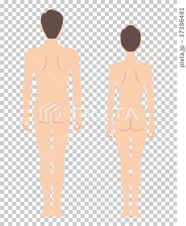 男性和女性身體朝後（沒有主線） 37386491