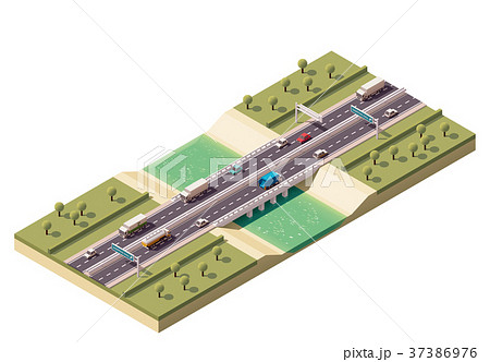 Vector isometric bridge 37386976