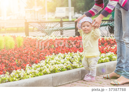 Baby first steps with mom 37387788