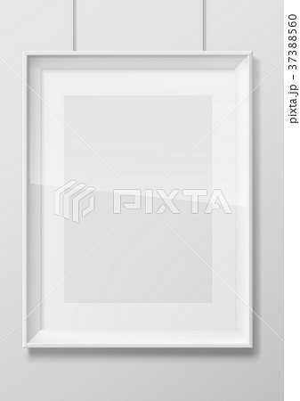 Vertical white photo frame with glass Vertical white photo frame with glass 37388560