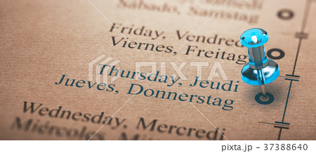 Day of the Week, Thursday 37388640