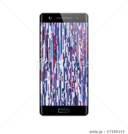 Smartphone with glitch effect screen Smartphone with glitch effect screen 37390155