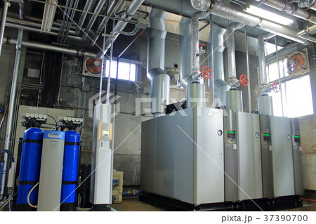 機械設備 ボイラーの写真素材