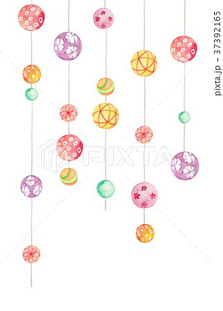 玉飾り、玉のみ、暖色系と緑 37392165